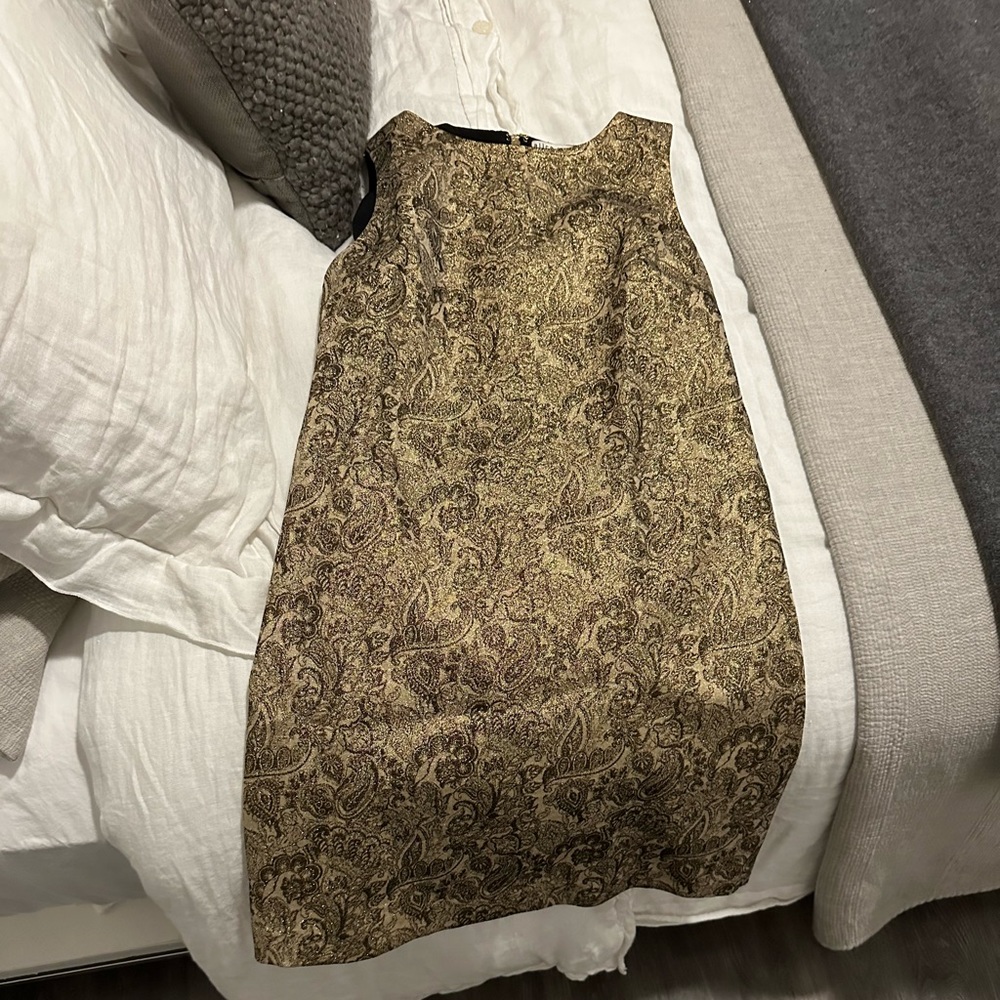 Alice & Olivia Gold Dress